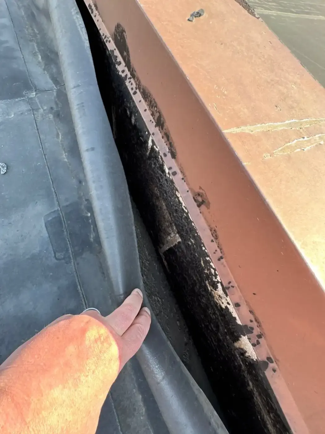 Tarping and dry-in on a New Whiteland commercial roof