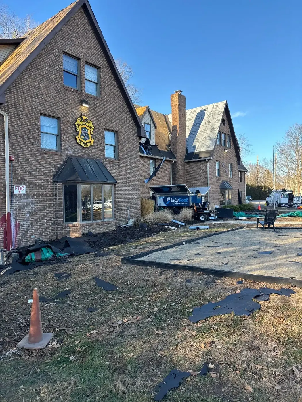Membrane repair completed in New Whiteland
