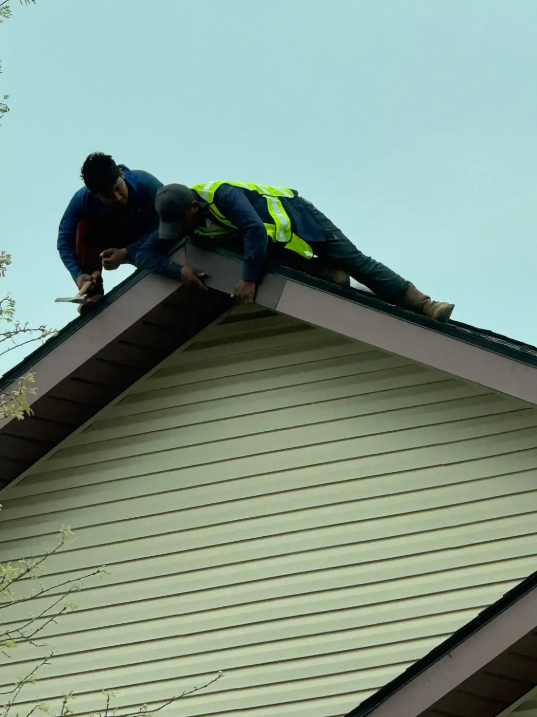 Commercial roof inspection documented in New Whiteland